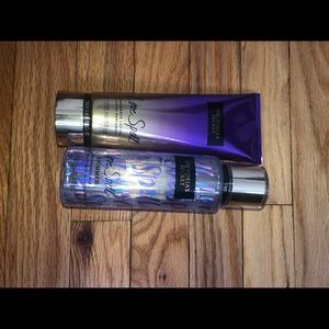 4 Victoria Secret products 2 mist and 2 lotions